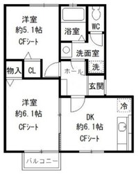 クレストひばりが丘IIの物件間取画像